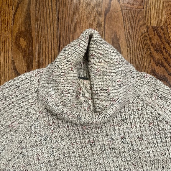 Free People Cowl Neck Sweater Tan Cream Size Small - Picture 2 of 8